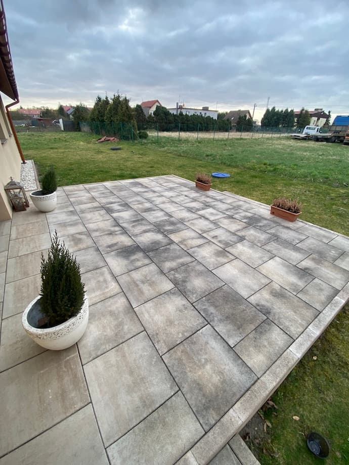 Mycie tarasu 1 przed realizacją